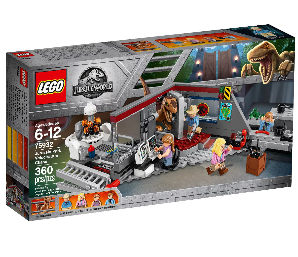 

Lego Jurassic World Охота на Рапторов в Парке Юрского Периода 75932