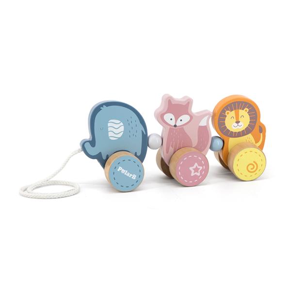 

Дерев'яна каталка Viga Toys PolarB Звірята (44023)