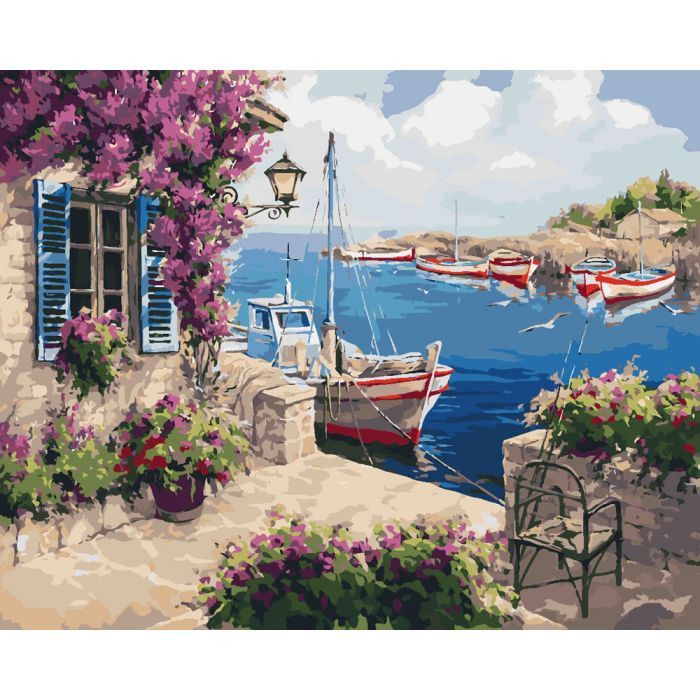 

Картина по номерам. Сельский пейзаж "На рассвете" 40*50см KHO2237 414570