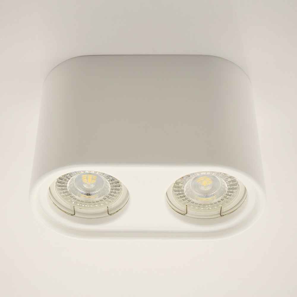 

Накладной точечный светильник GYPSUM LINE Bristol R1803-2 WH белый