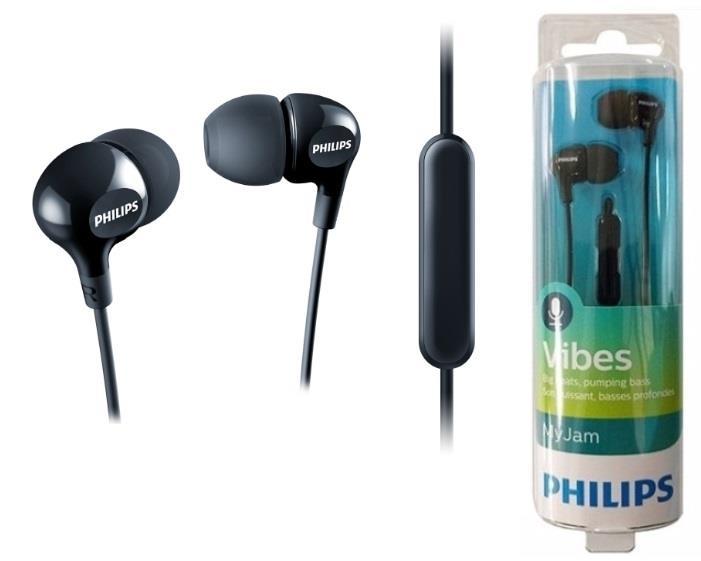 

Наушники Philips SHE3555 In-ear Mic Black (JN63SHE3555BK/00)