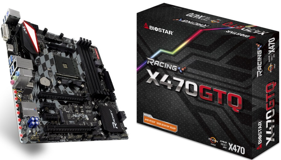 

Материнская плата Biostar Racing X470GTQ sAM4 X470 4xDDR4 HDMI-DVI, M.2, 7.1-CH, mATX (JN63X470GTQ)