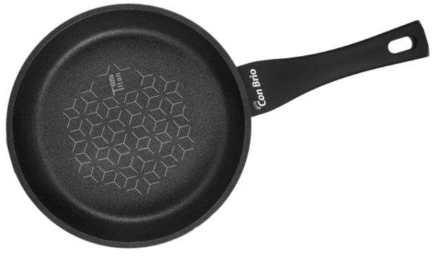 

Сковорода Con Brio Ø26 см с индукционным дном и антипригарным покрытием Titan Plus (СВ-2625)