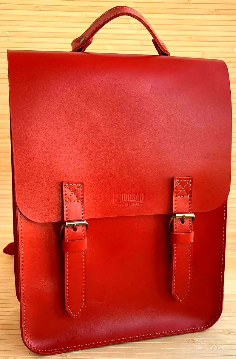 

Рюкзак Gridasov Leathercraft Vintage из натуральной кожи красный (BG-023-RD)