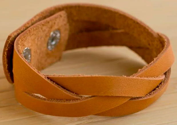 

Браслет Gridasov Leathercraft Braid из натуральной кожи оранжевый (WR-010-OR)