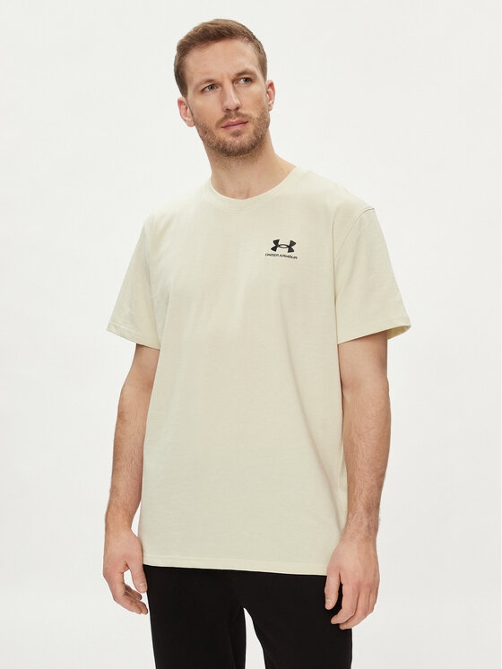 Акція на Футболка чоловіча Under Armour Ua M Emb Heavyweight Ss 1373997-273 M Бежева від Rozetka