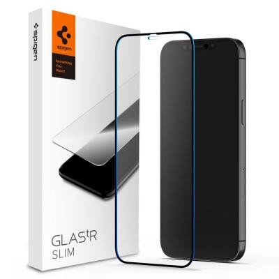 

Стекло защитное Spigen iPhone 12 / 12 Pro FC Black HD