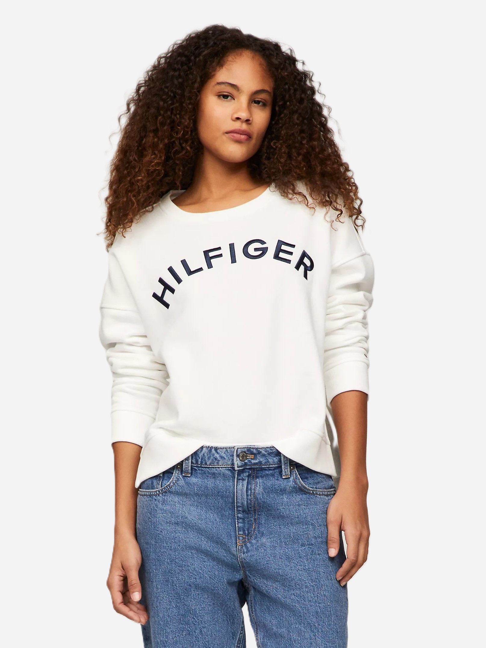 Акція на Світшот оверсайз жіночий Tommy Hilfiger 76J4825(бежевий) M Бежевий від Rozetka