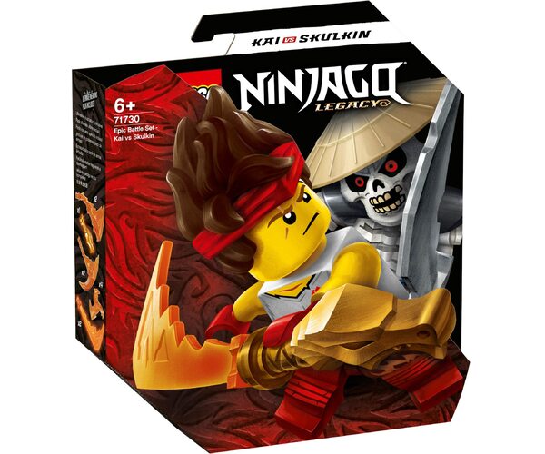 

Конструктор LEGO NINJAGO Легендарные битвы: Кай против Скелета (71730)