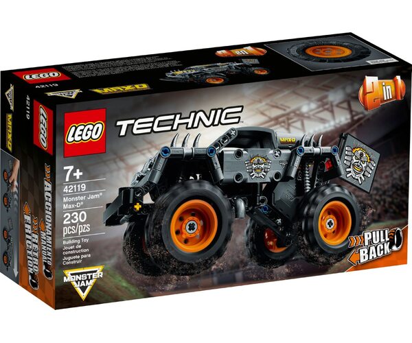 

Конструктор LEGO Monster Jam® Max-D®, Monster Jam Max-D 230 деталей (42119)