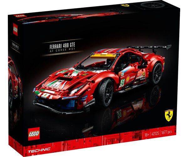 

Конструктор LEGO Technic Ferrari 488 GTE (42125)