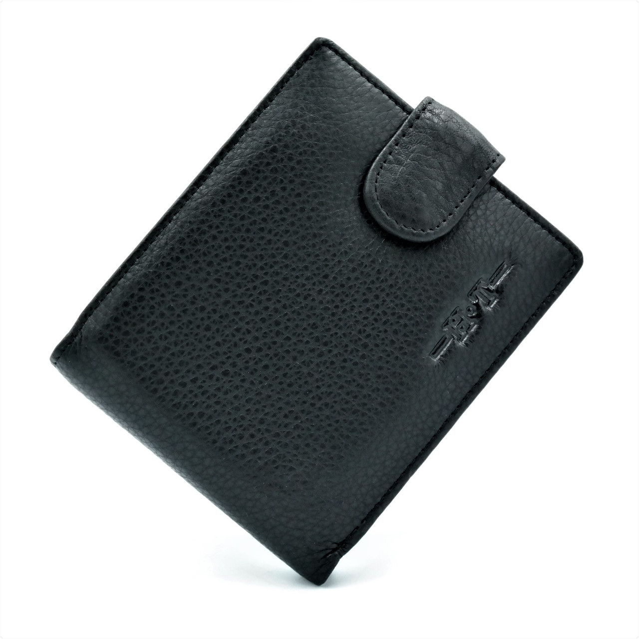 

Кожаный кошелек мужской H.T.Leather 11,5х9,5х1,5 см Черный