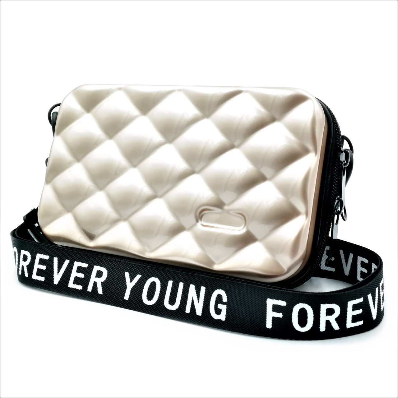 

Сумка женская на плечо Forever young 18х10х6 см Золотистый