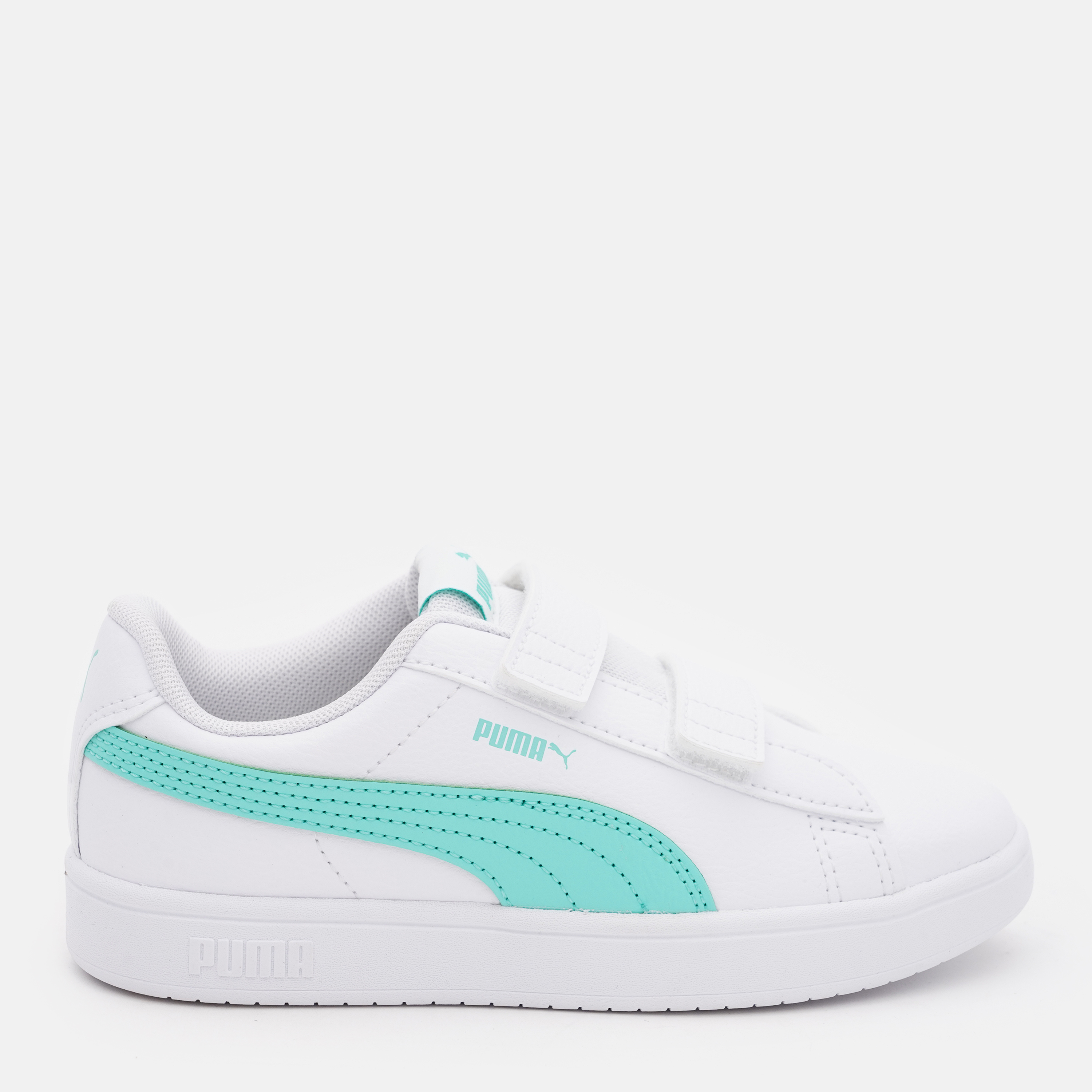 Акція на Дитячі кеди для дівчинки Puma Rickie Classic V 39425302 32 (13) Puma White-Mint від Rozetka