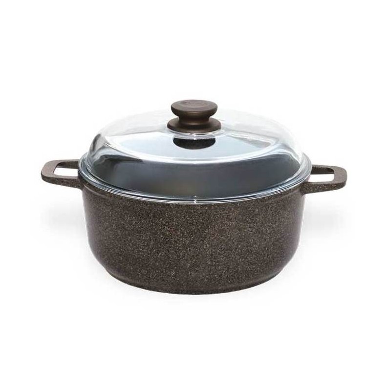 

Кастрюля Биол с антипрнигарным покрытием 4 литра Гранит Браун К403ПС