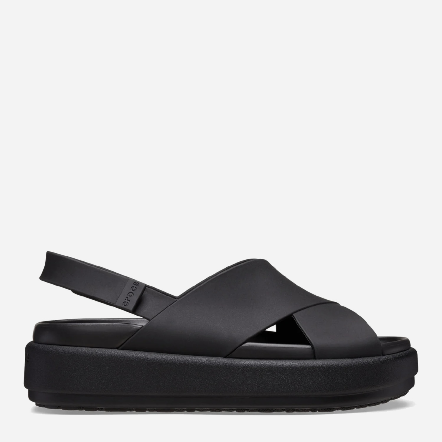 Акція на Жіночі сандалії Crocs Brooklyn Luxe Cross Strap 209407-060 36-37 (W6) 22 см Blk/Blk (060) від Rozetka