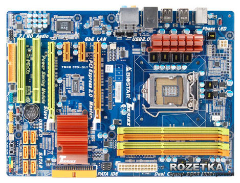 Материнская плата Biostar T5XE CFX-SLI (s1156, P55, PCI-Ex16) – низкие ...