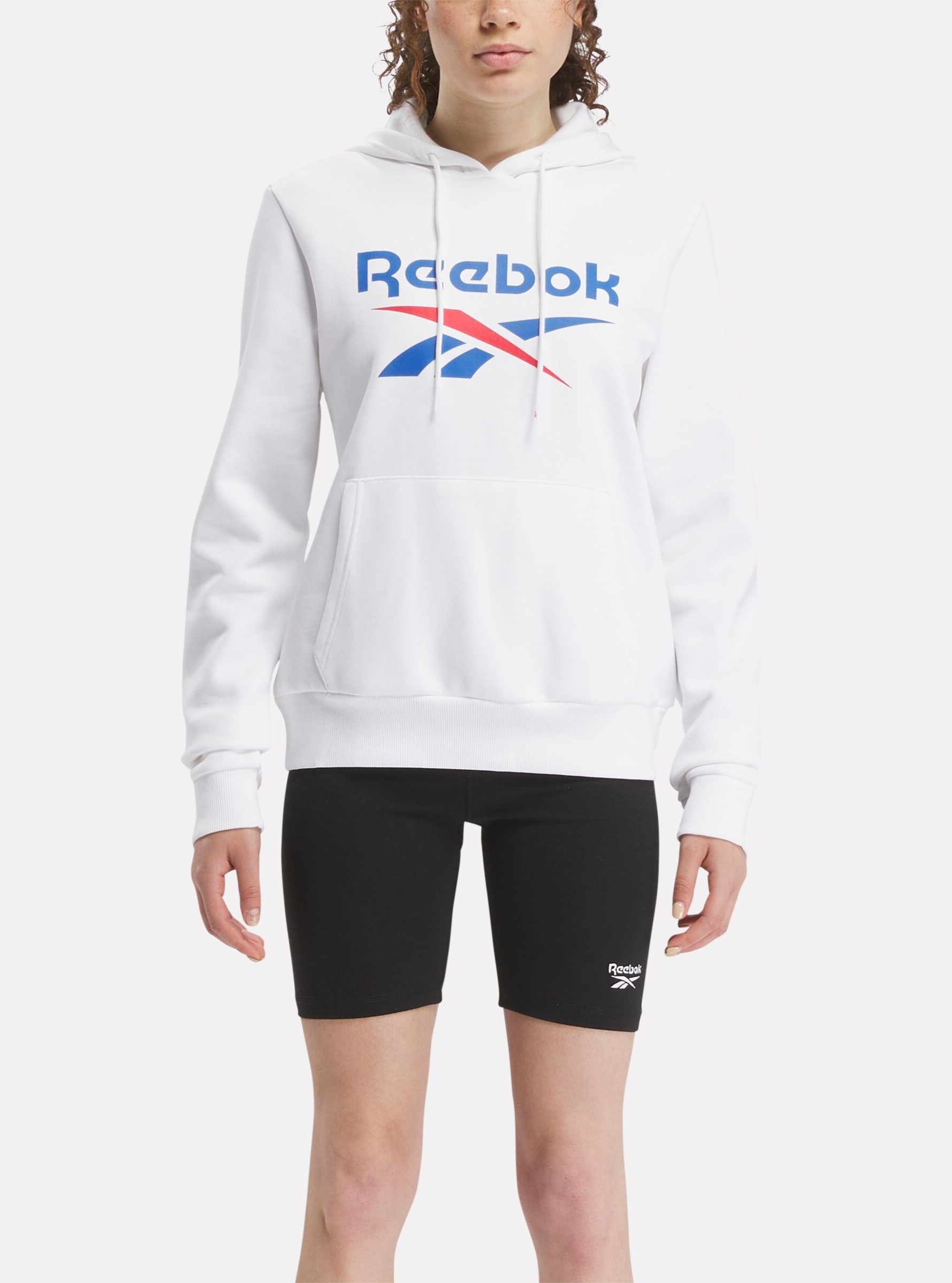 Акція на Худі утеплене жіноче Reebok Identity Big Logo Fleece Hoodie 100071943 M Біле від Rozetka