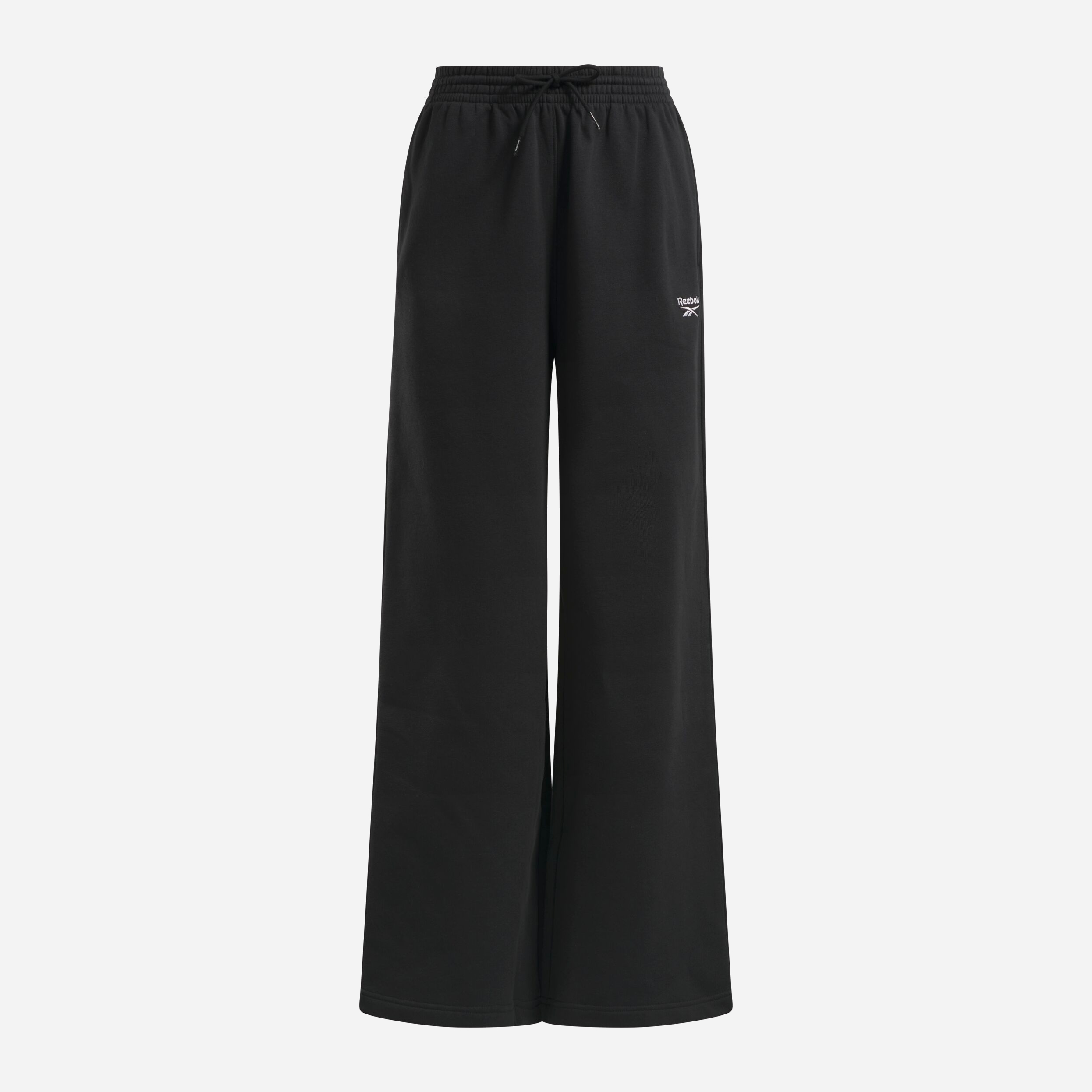 Акція на Спортивні штани жіночі Reebok Identity Sl Flc Wide Leg 100208504 2XS Чорні від Rozetka