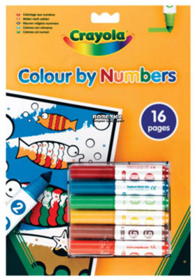 

Книга-раскраска по номерам с фломастерами Crayola (7321)