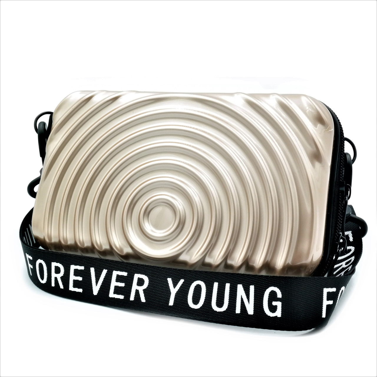 

Сумка женская на плечо Forever young 18х10х6 см Золотистый