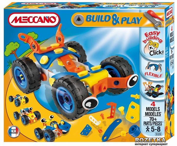 Конструктор Meccano Гоночный автомобиль (735120) – фото, отзывы ...