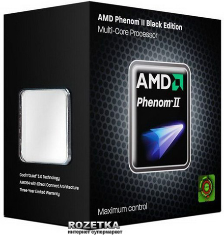 未開封 AMD Phenom II X4 980 Black Edition Процесор AMD Phenom II X4 980 Black Edition 3.7GHz/6MB/4000MHz