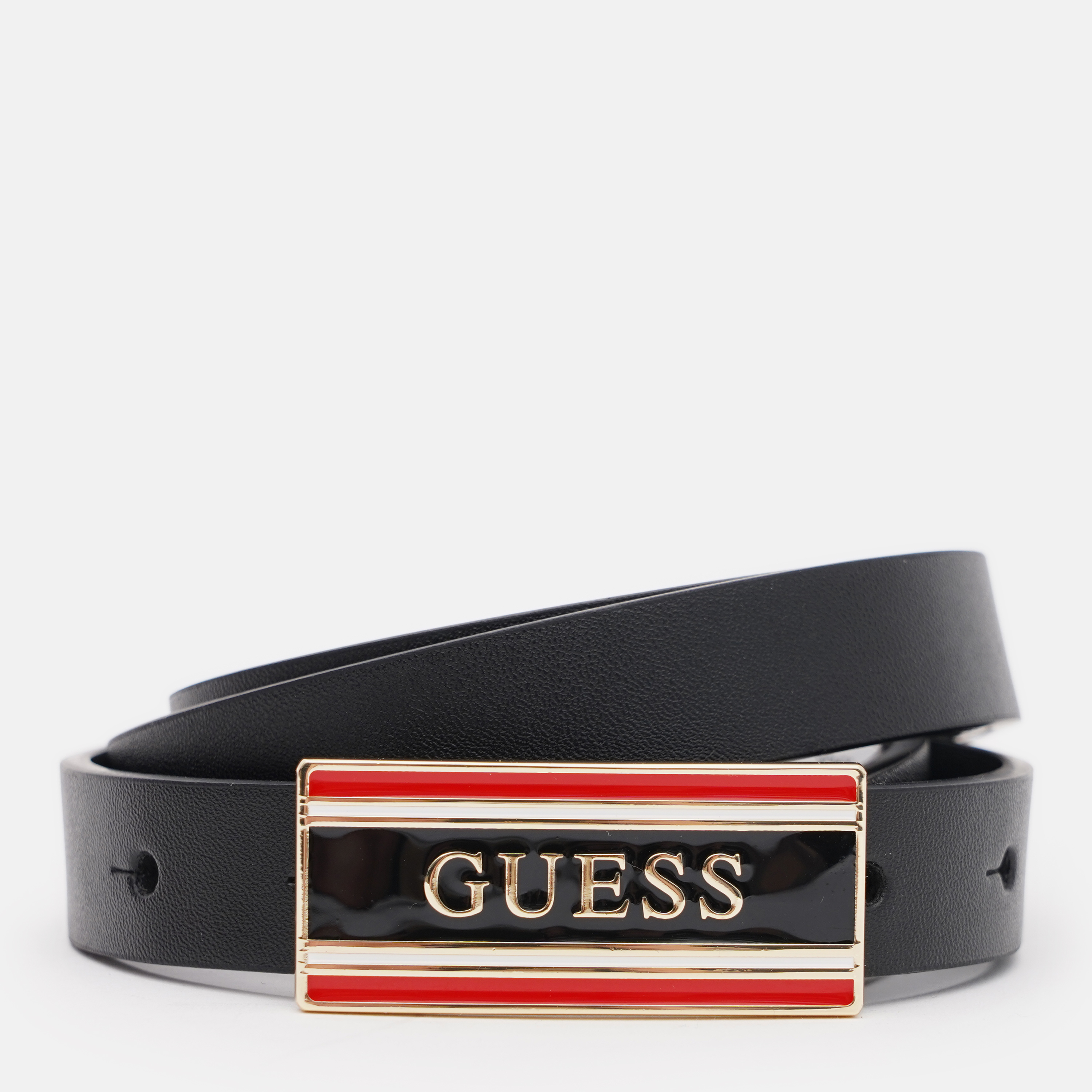 Акція на Ремінь жіночий Guess 975125143 102 5 см Чорний від Rozetka