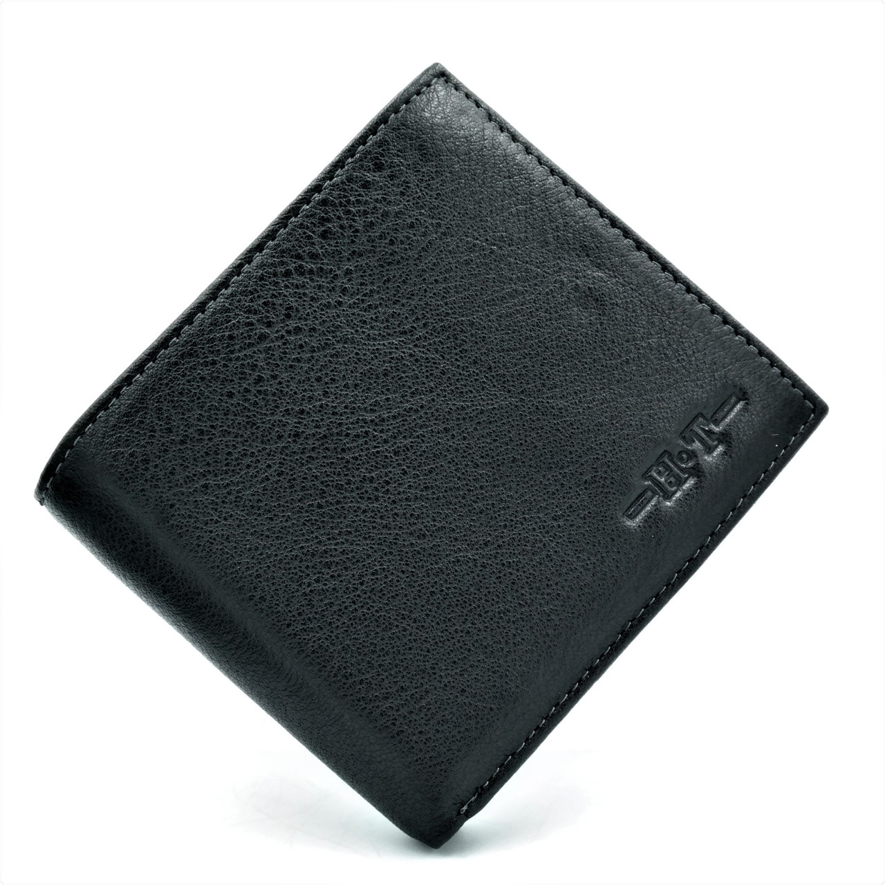 

Кожаный кошелек мужской H.T.Leather 11,5х10х3 см Черный