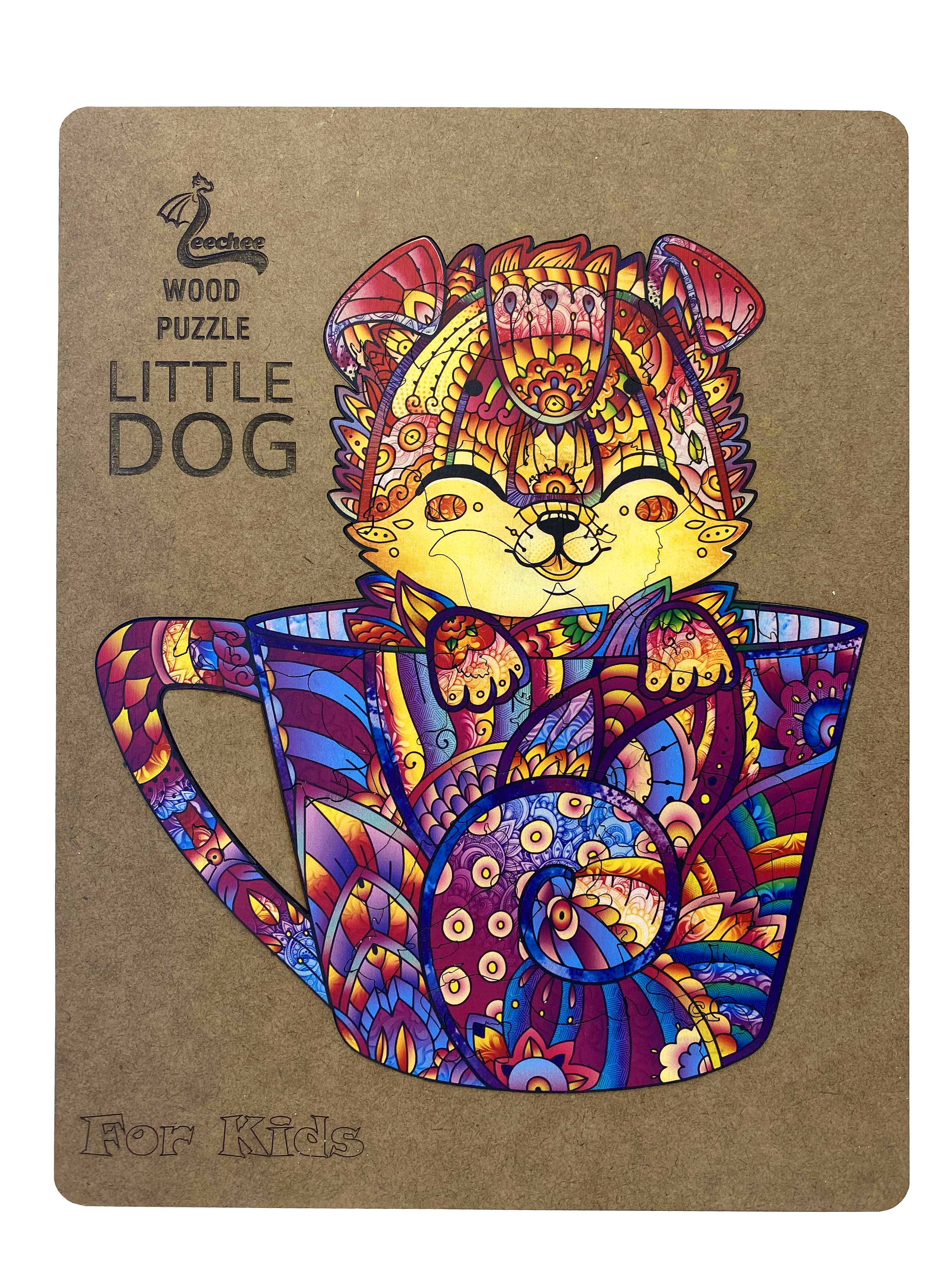 

Деревянный пазл для детей The Little Dog Leechee 27x21 см (det0004260) Разноцветный