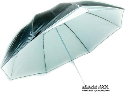 

Парасолька Mircopro UB-007 40" чорно-бiла/напiвпрозора (UB-007_100/UB-007_110)