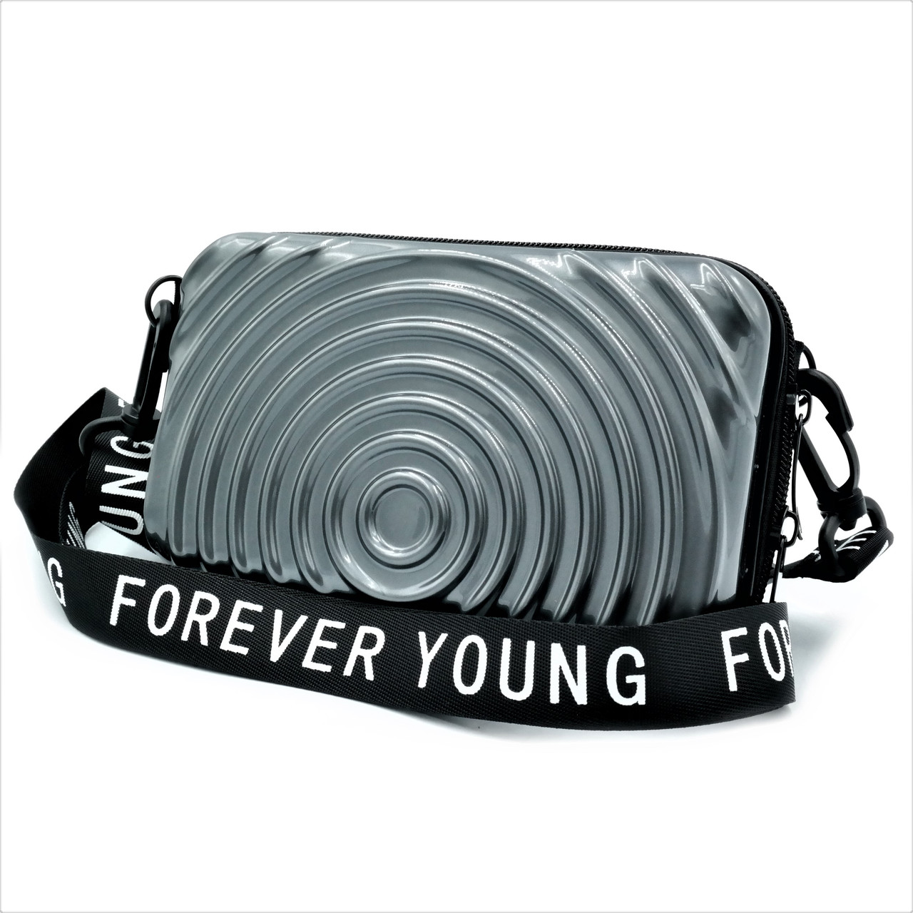 

Сумка женская на плечо Forever young 18х10х6 см Серый
