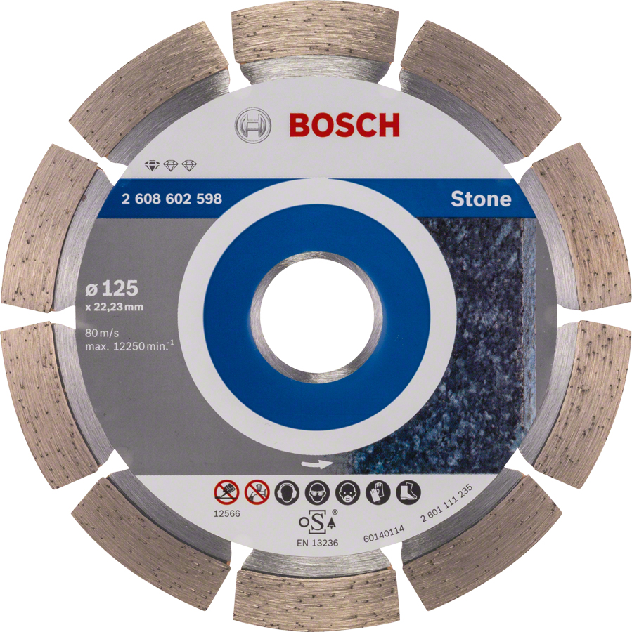 Диск алмазный отрезной Bosch Professional for Stone125 x 22.23 .