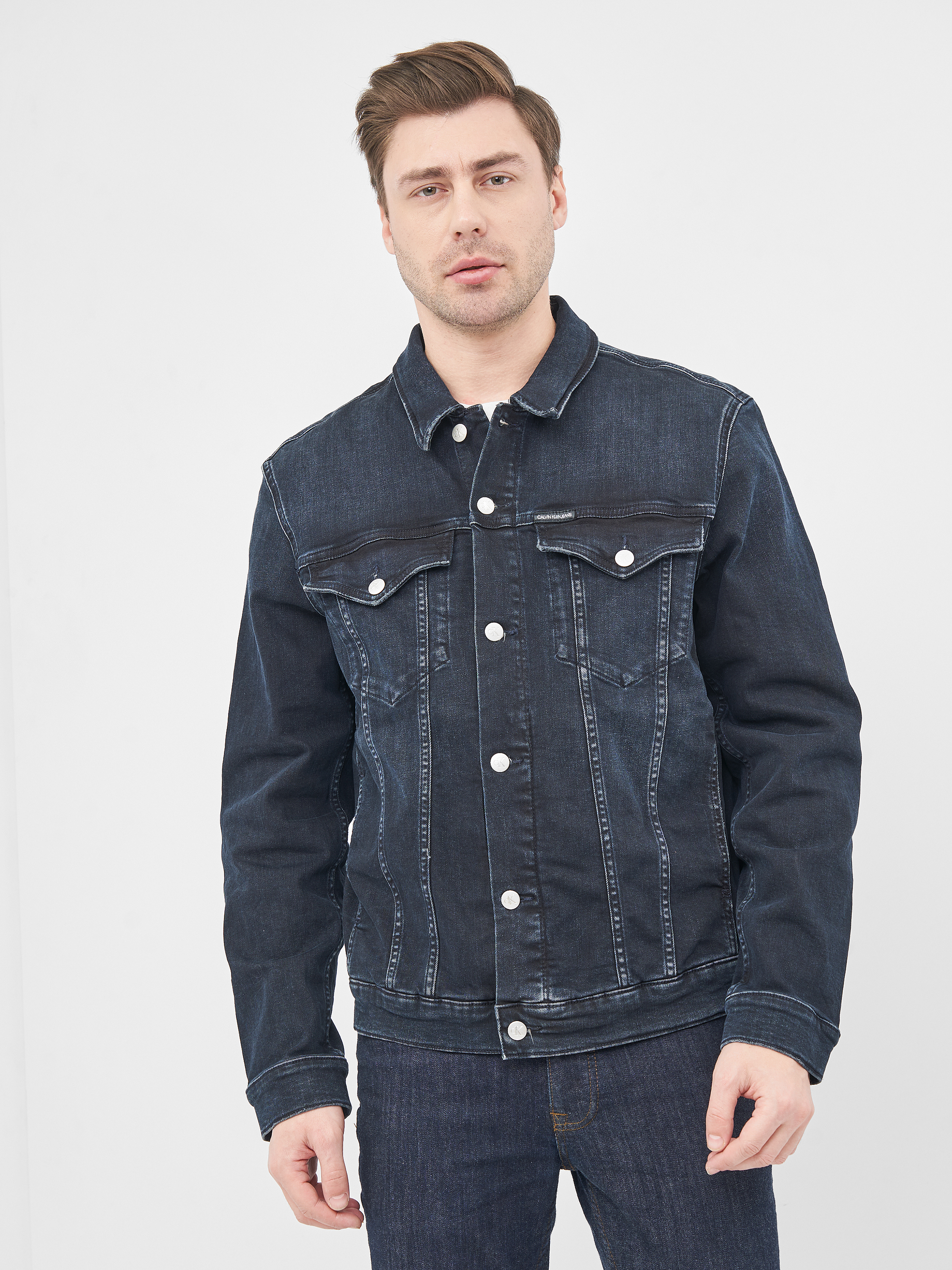 

Джинсовая куртка Calvin Klein Jeans Foundation Denim Jacket J30J316194-1BJ L Blue Black