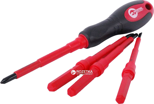 Набор диэлектрических отверток Intertool со съемной рукояткой 5 ...