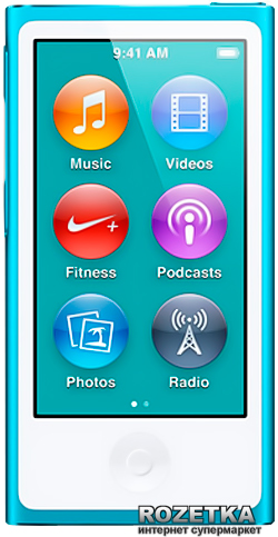 MP3-плеер Apple iPod nano 7Gen 16GB Blue (MD477QB) – низкие цены ...
