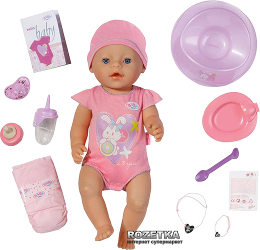 Кукла Baby Born очаровательная малышка 43 см, с аксессуарами Zapf ...