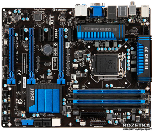 Материнская плата MSI Z77A-G45 Thunderbolt (s1155, Intel Z77, PCI-Ex16 ...