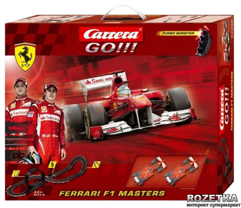 Гоночная трасса Carrera Go Ferrari F1 Masters 192 х 60 см, 5.4 м (62280 ...