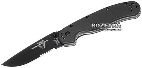 

Карманный нож Ontario RAT Model 1 Black Partial Serration (ON8847) Black