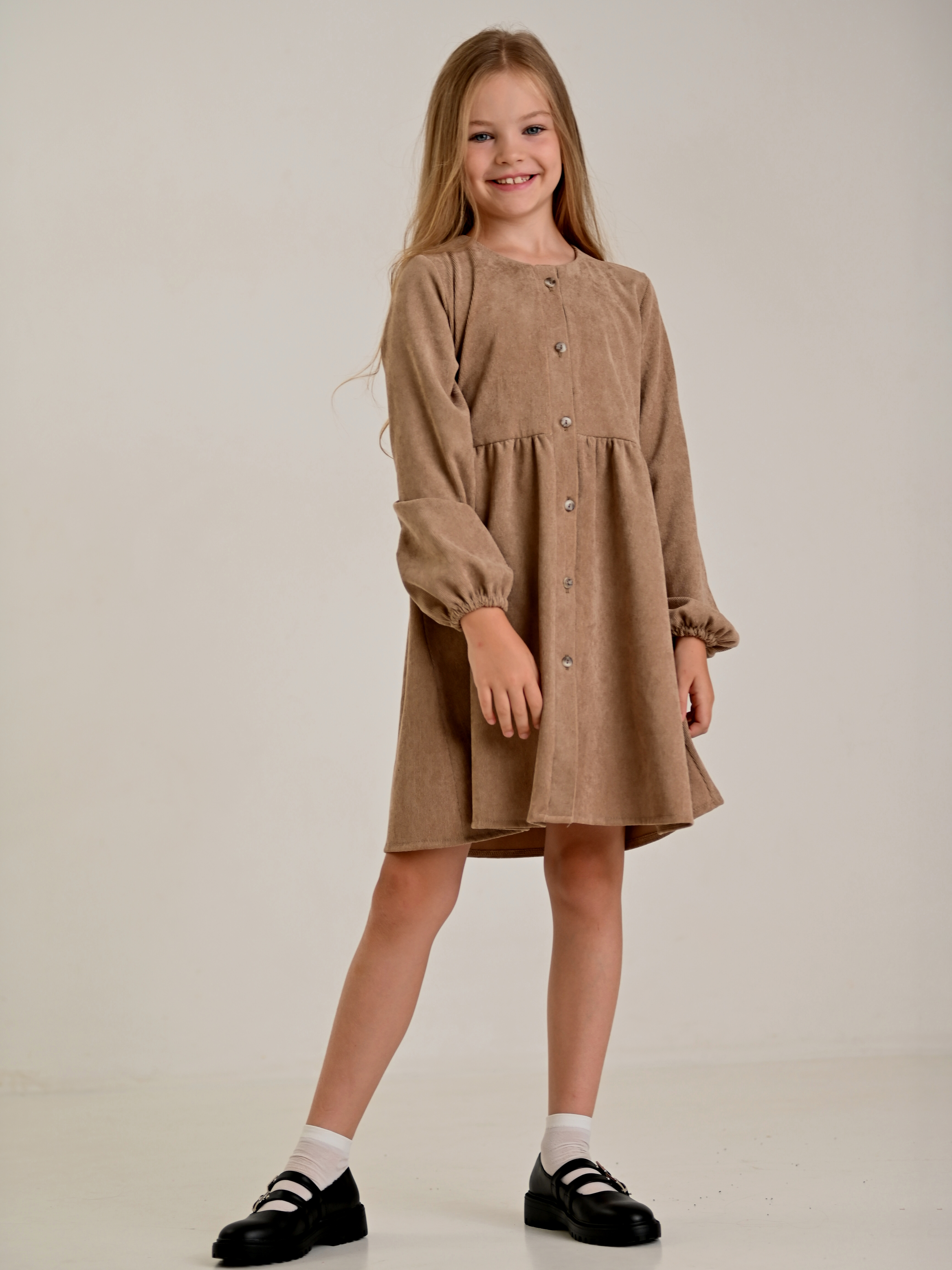 Акція на Дитяче плаття для дівчинки Tair kids 652-653 128 см Беж від Rozetka