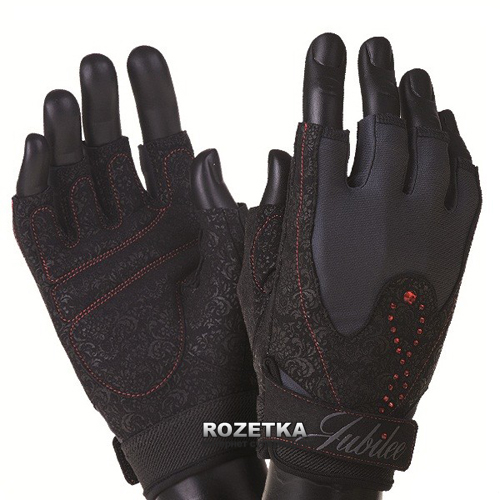 

Перчатки для фитнеса MadMax Jubilee Swarovski MFG 740 (M) Черные (8591325002852)