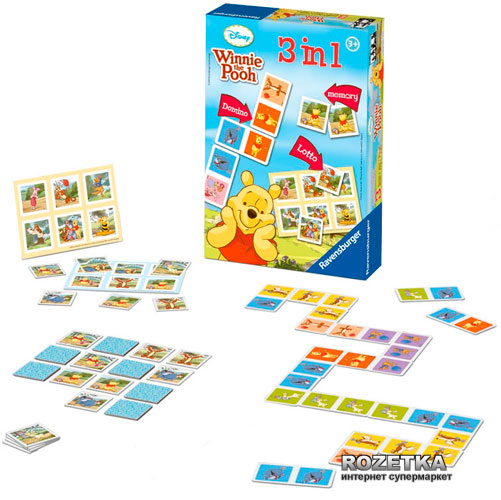 

Набор игр 3 в 1 Винни-Пух Ravensburger (22192)