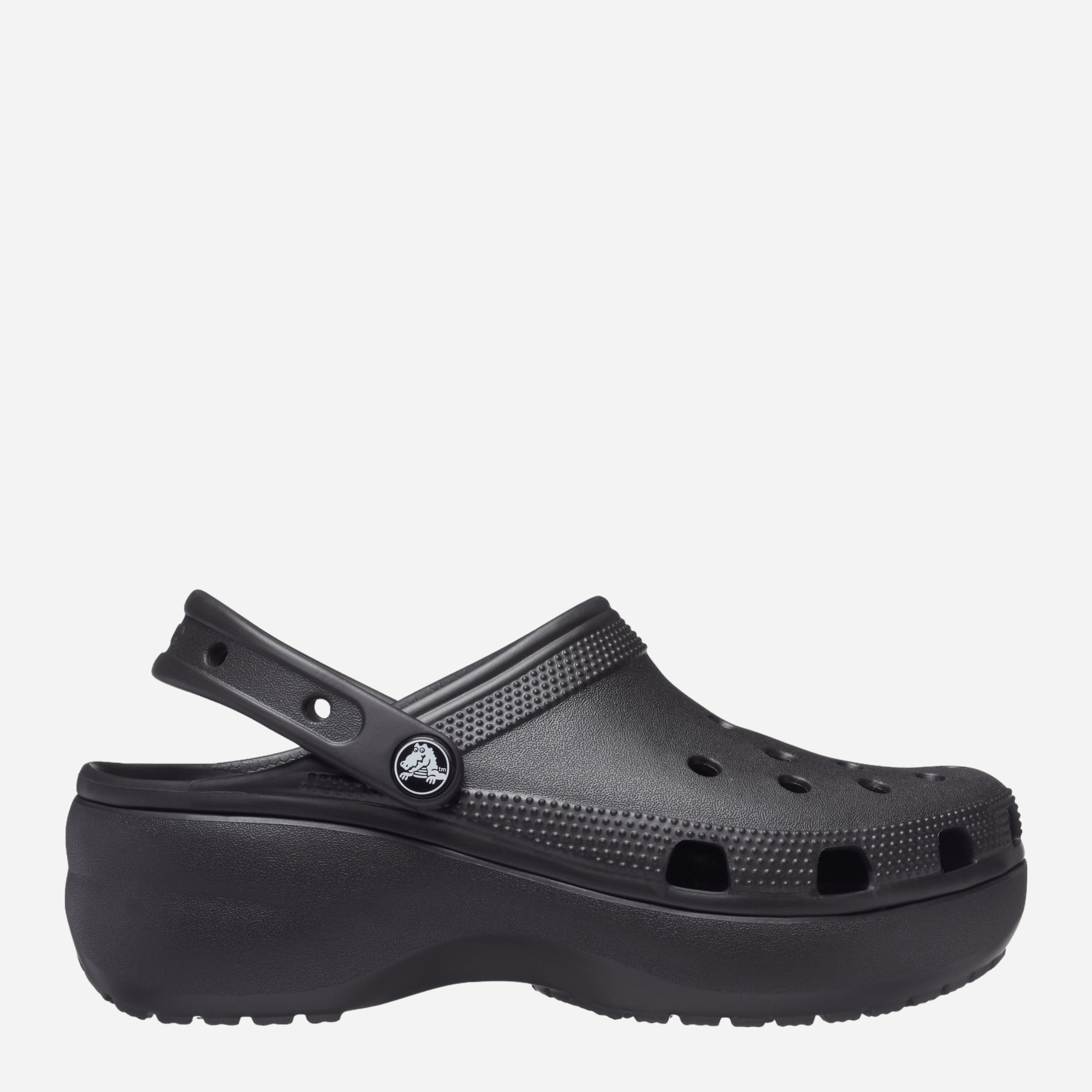 Акція на Жіночі крокси Crocs Classic Platform Clog W 206750-001 38,5 Чорні від Rozetka