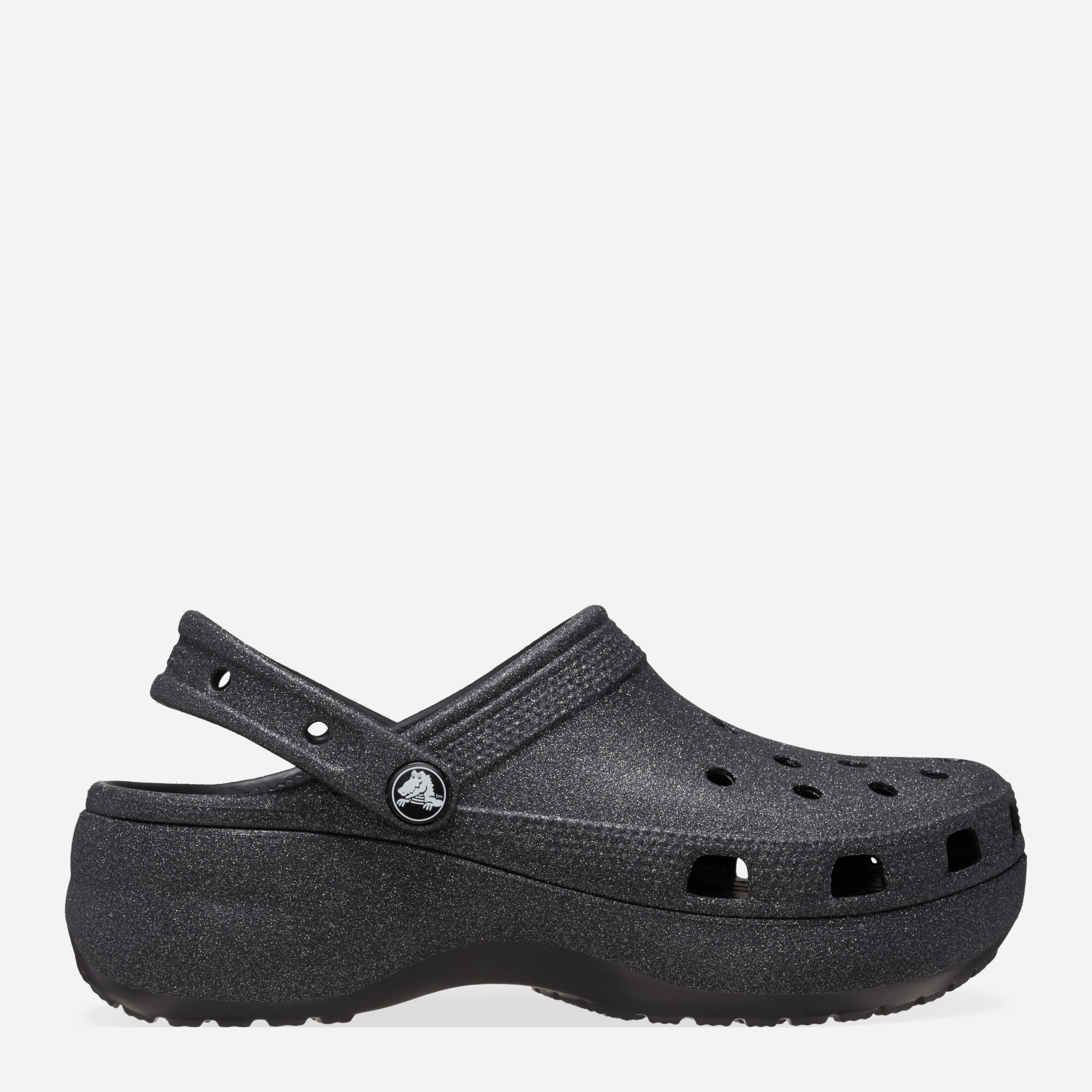 Акція на Жіночі крокси Crocs Classic Platform Glitter Clog W 207241-001 41-42 Чорні від Rozetka