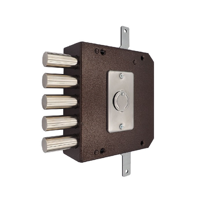 

Замок накладной /Меттэм/ ЗН4 030.1.1 (ЗНСП-2Т) с тягами 5 ключей