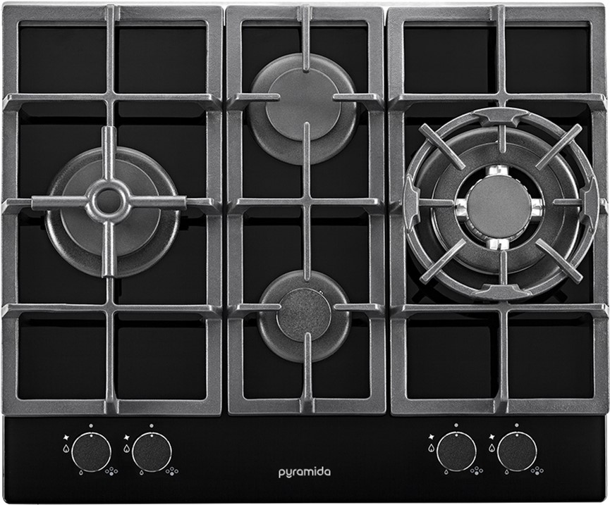 

Варочная поверхность газовая PYRAMIDA PFG 640 BLACK LUXE