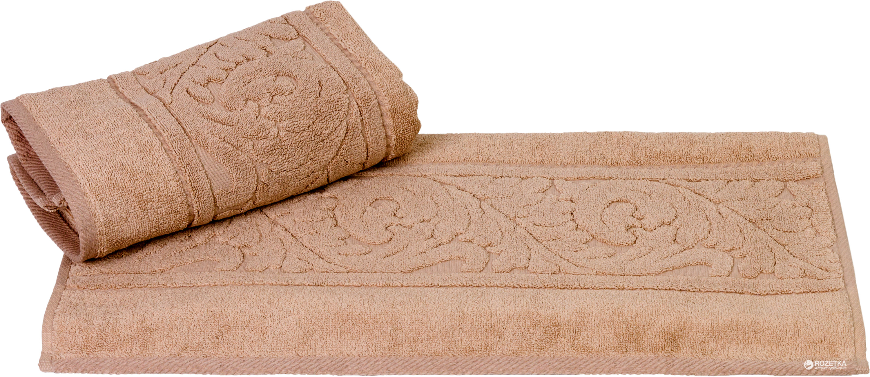 

Махровое полотенце с жаккардовым бордюром Hobby Sultan 50x90 Beige