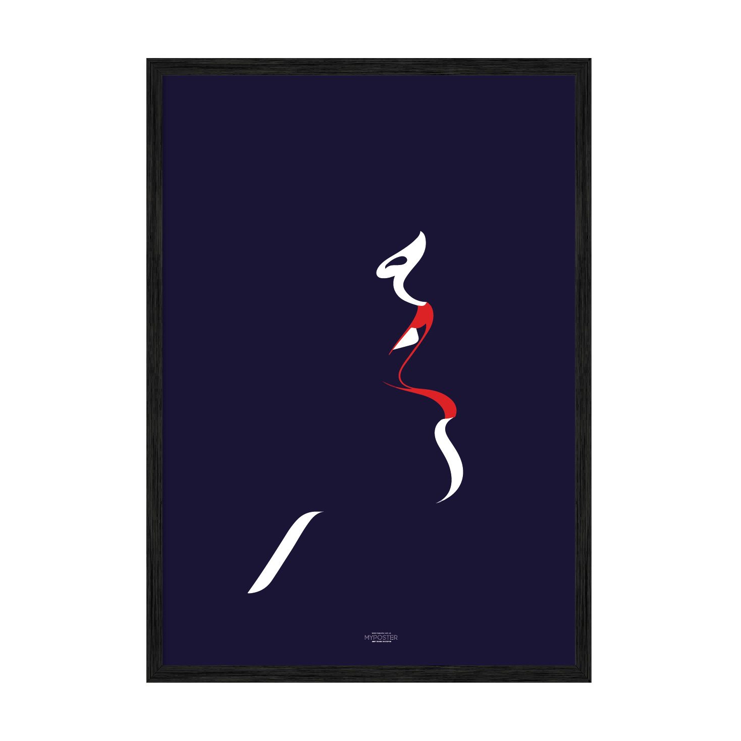 

Постер "Kiss" без стекла 59.6 x 84 см в чёрной рамке