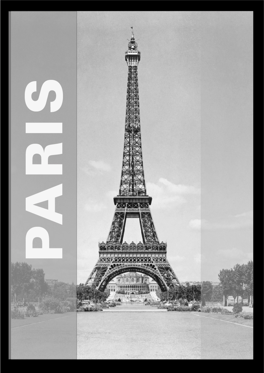 

Постер "Paris" без стекла 42 x 59.4 см в чёрной рамке